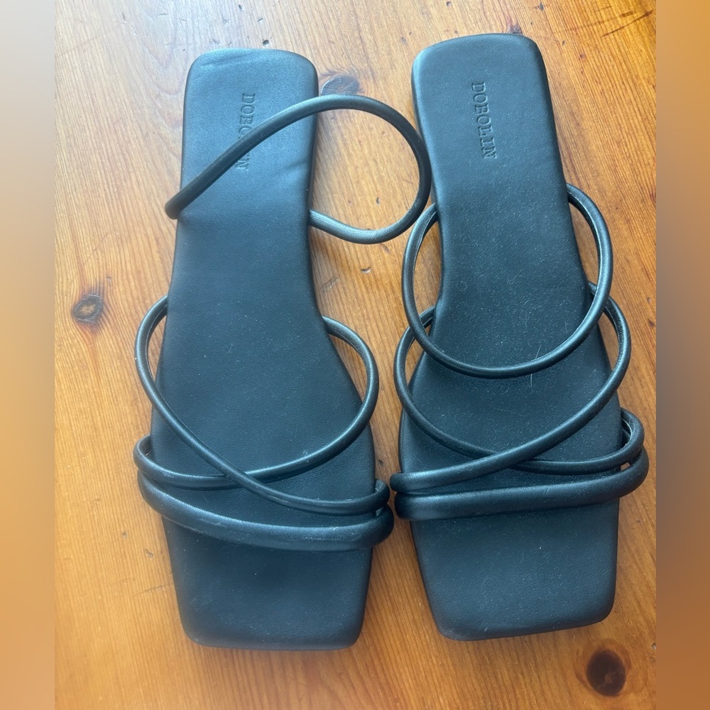 Black Strappy Sandals